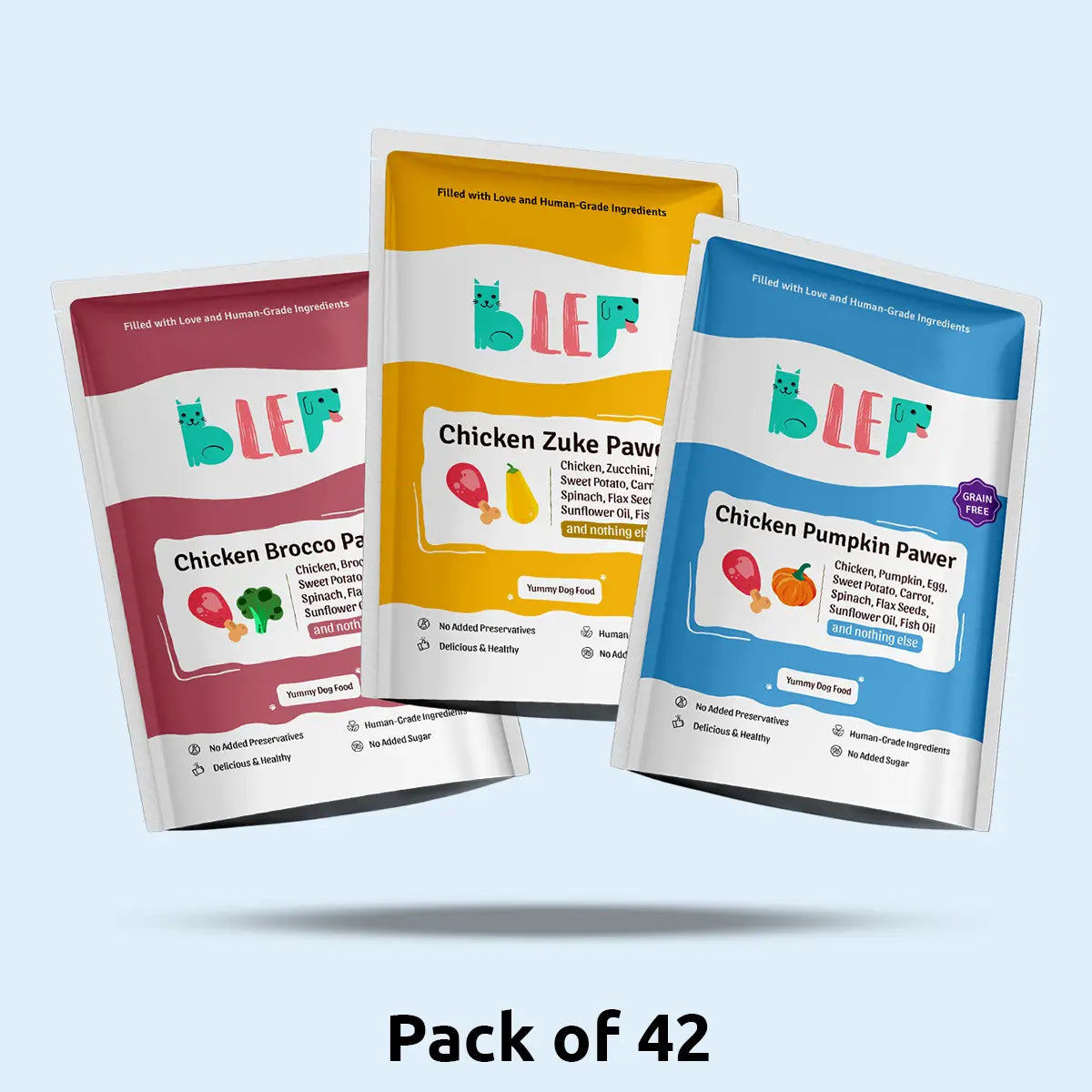 Monthly Pack of Chicken Pumpkin, Zucchini & Broccoli Fresh Dog Food