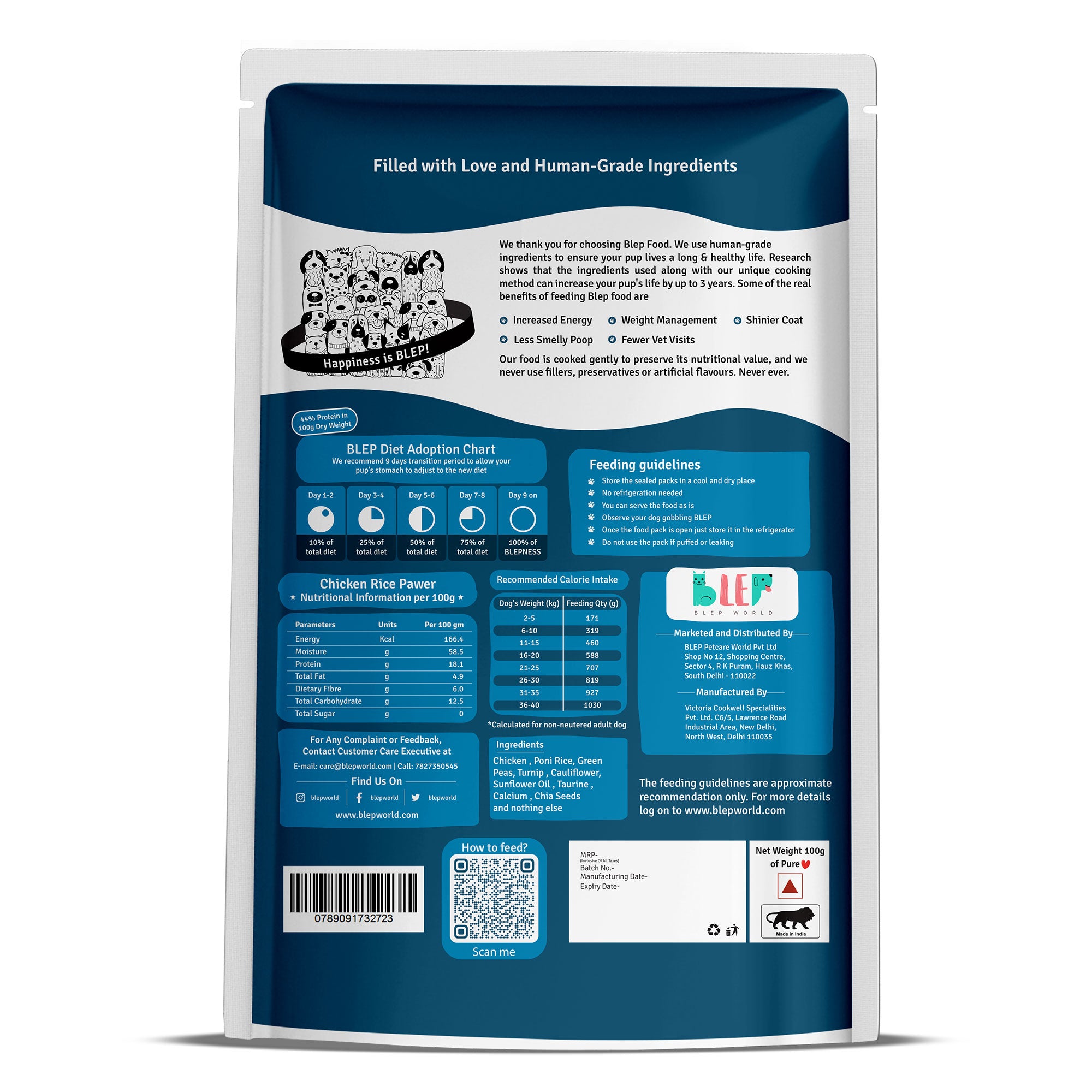 Monthly Pack of All Non-Veg Recipes of Fresh Dog Food (Chicken, Lamb & Fish) - 30