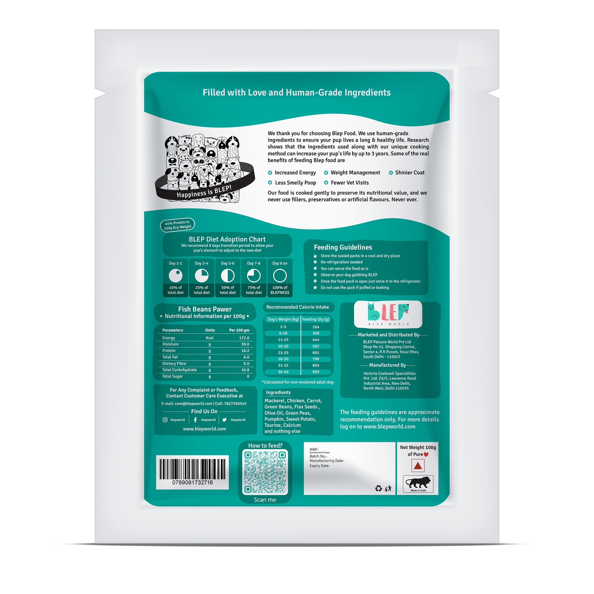 All Recipes Dog Food Trial Pack (Chicken, Lamb, Fish, Paneer)