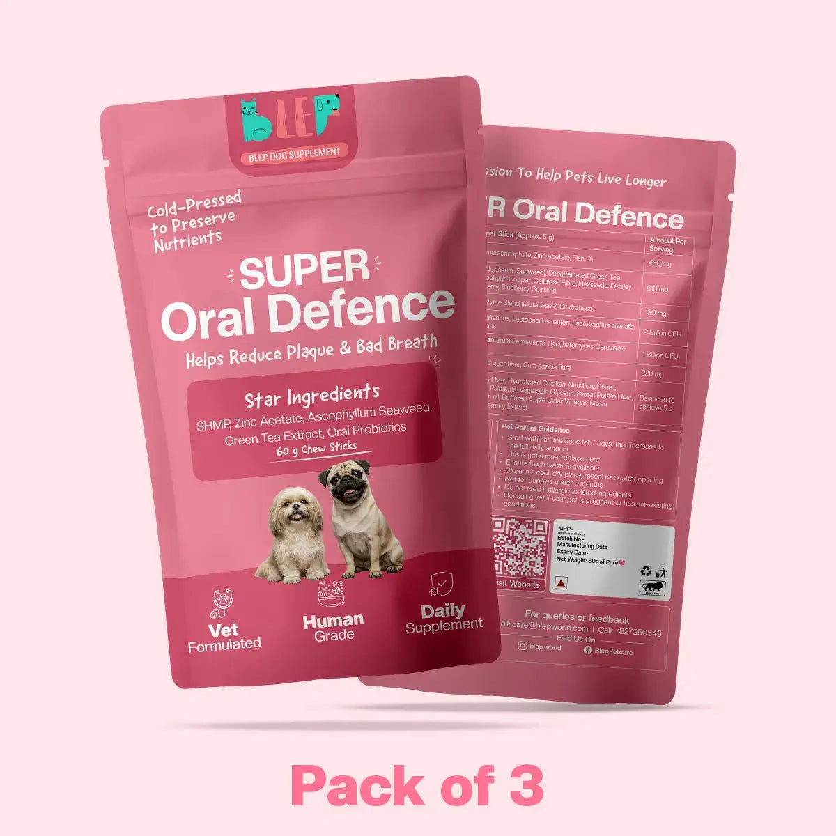 SUPER Oral Defence | Daily Supplements for Dogs BlepWorld