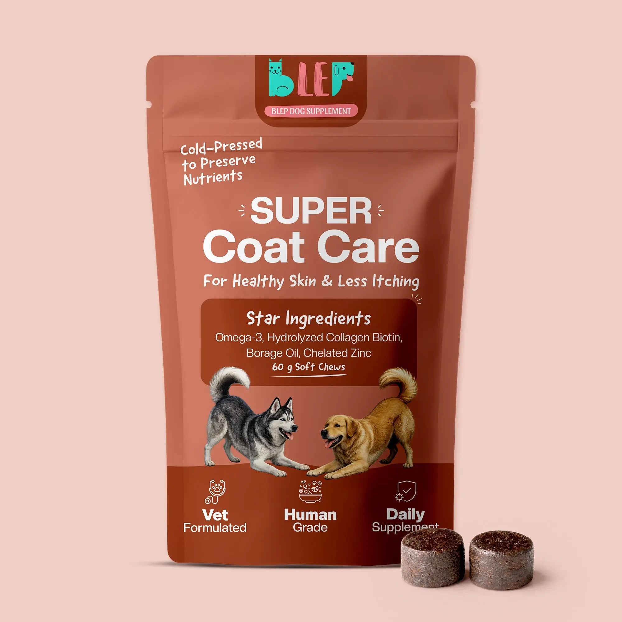 SUPER Coat Care | Daily Supplements for Dogs