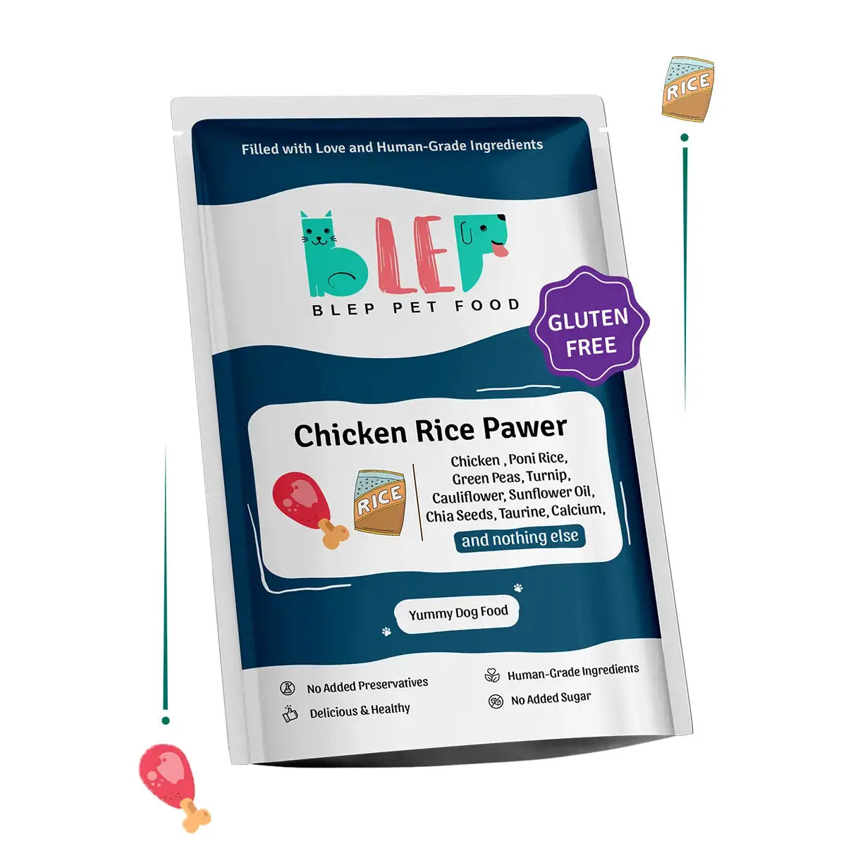Chicken Rice Fresh Dog Food - Zero Preservatives BlepWorld