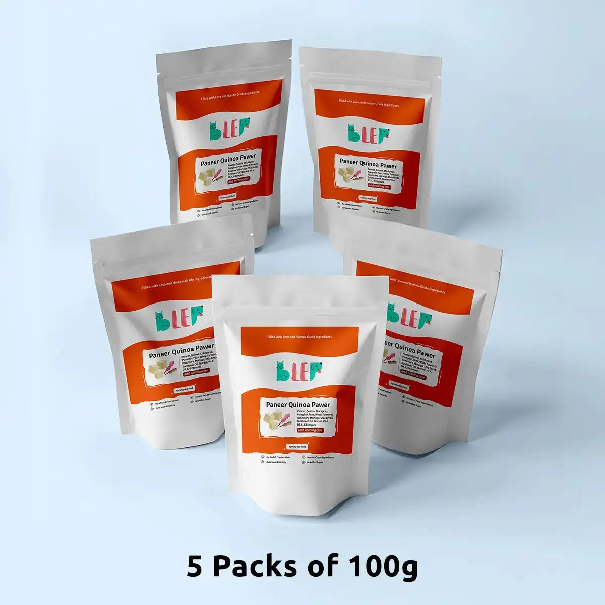 Paneer Quinoa Dog Food Trial Pack BlepWorld