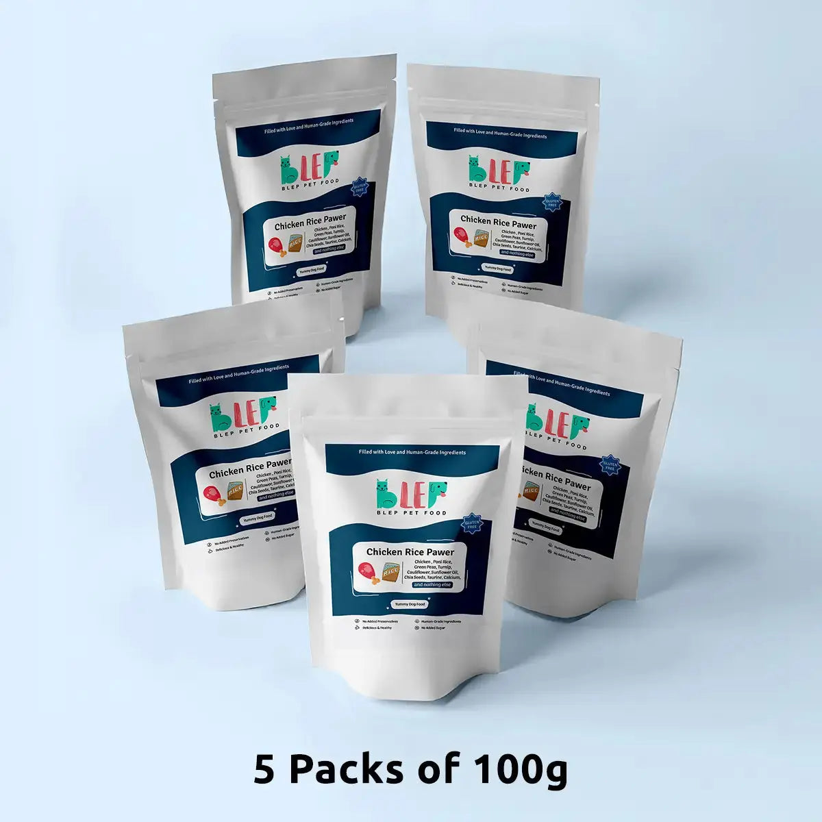 Chicken Rice Dog Food Trial Pack BlepWorld