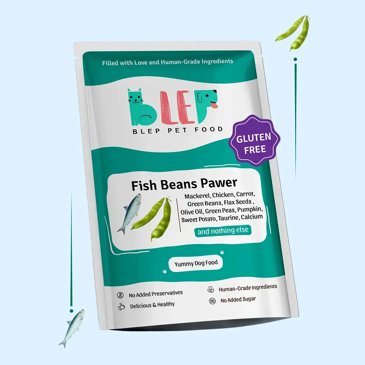 Monthly Pack of Fish Beans Fresh Dog Food BlepWorld