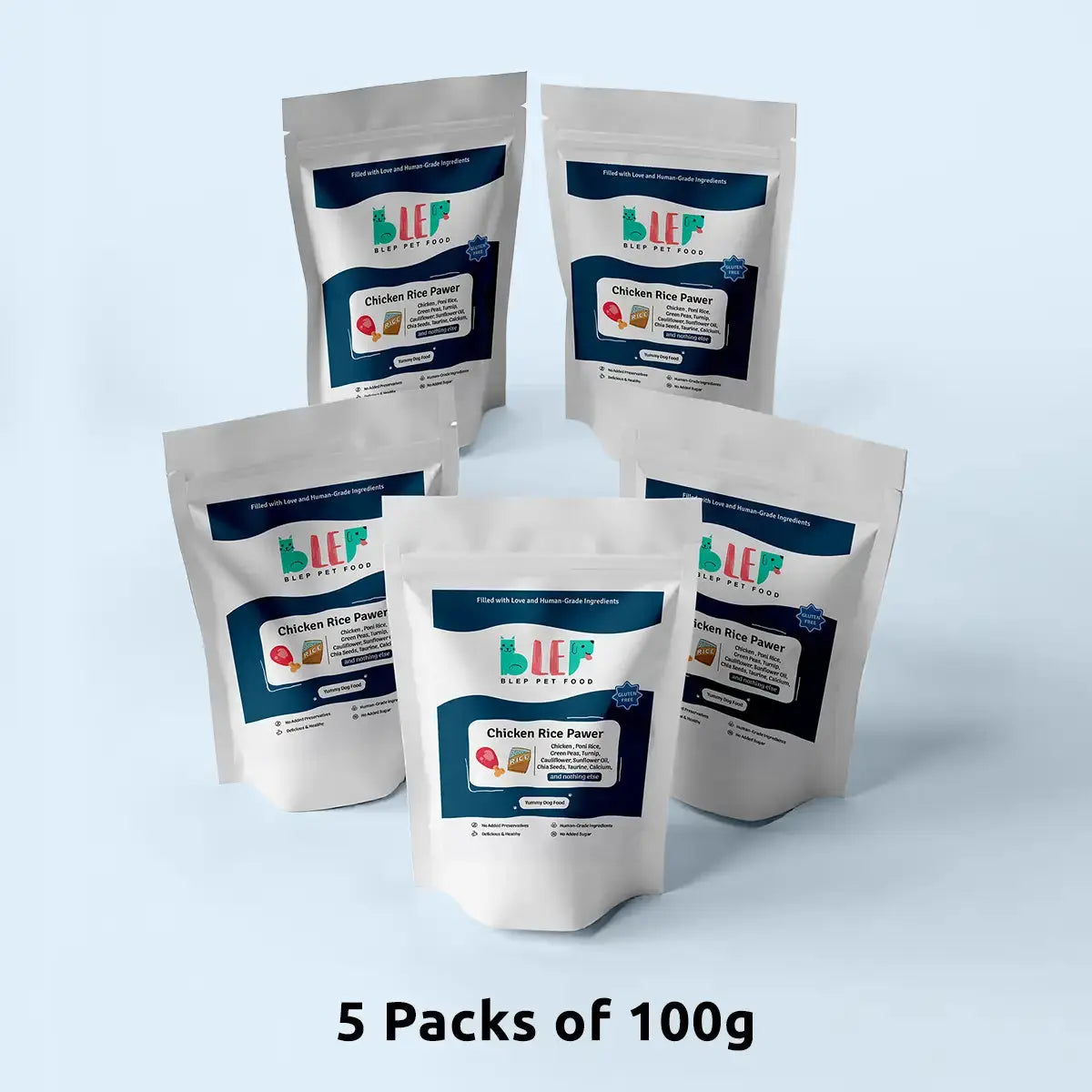 Chicken Rice Dog Food Trial Pack BlepWorld