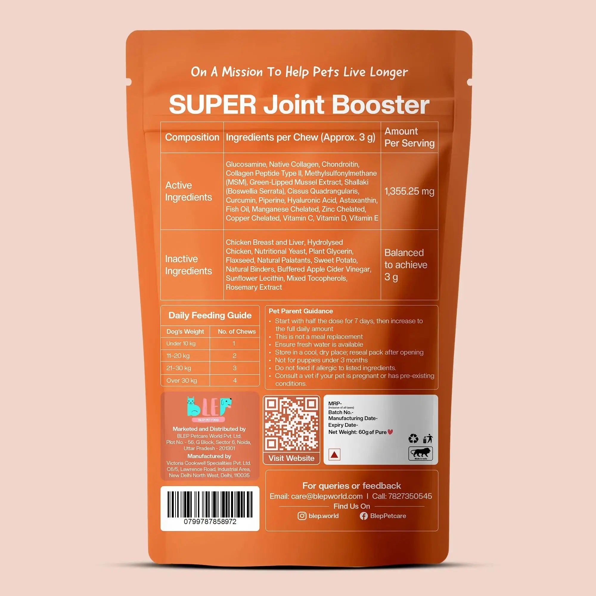 SUPER Joint Booster | Daily Supplements for Dogs