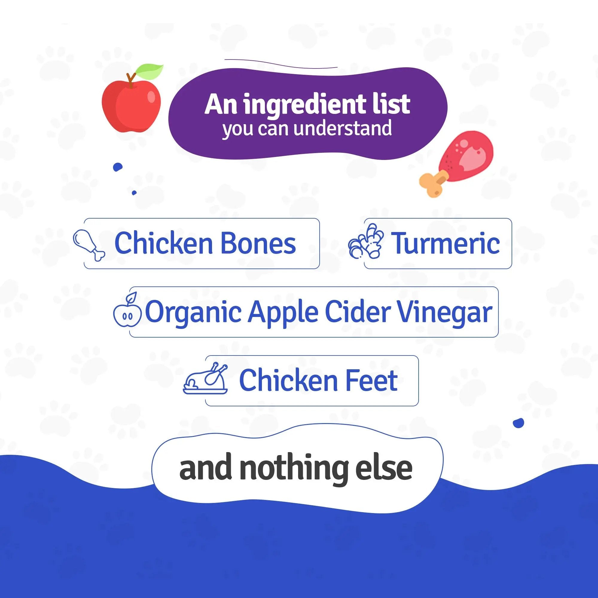 Human grade ingredients of Chicken Broth for Cats