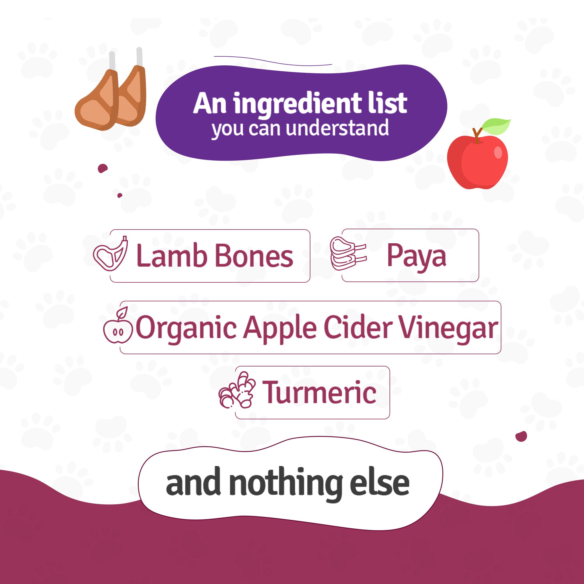 Ingredients List of Lamb Broth for Cats and Dogs