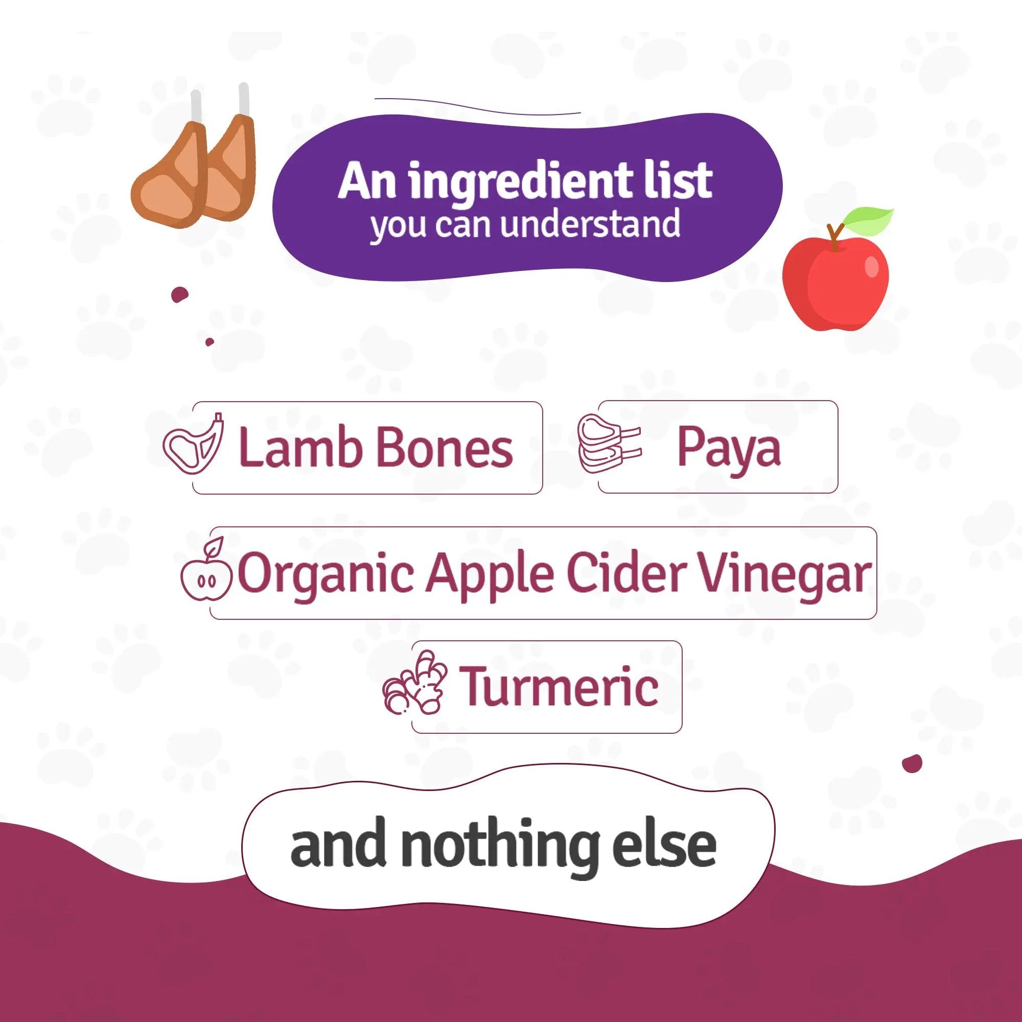 Ingredients List of Lamb Broth for Cats and Dogs