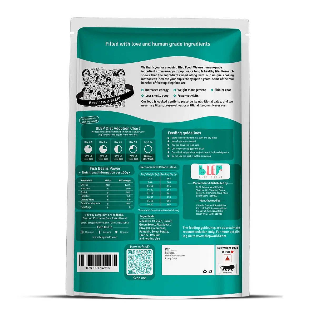 Fish Beans Dog Food Trial Pack