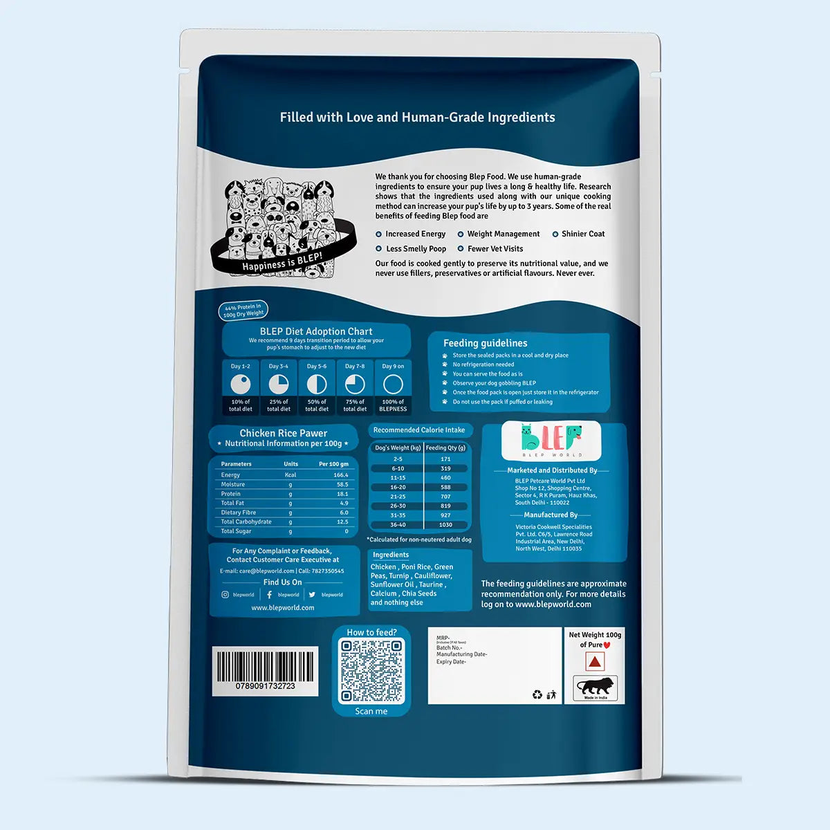 Chicken Rice Dog Food Trial Pack BlepWorld