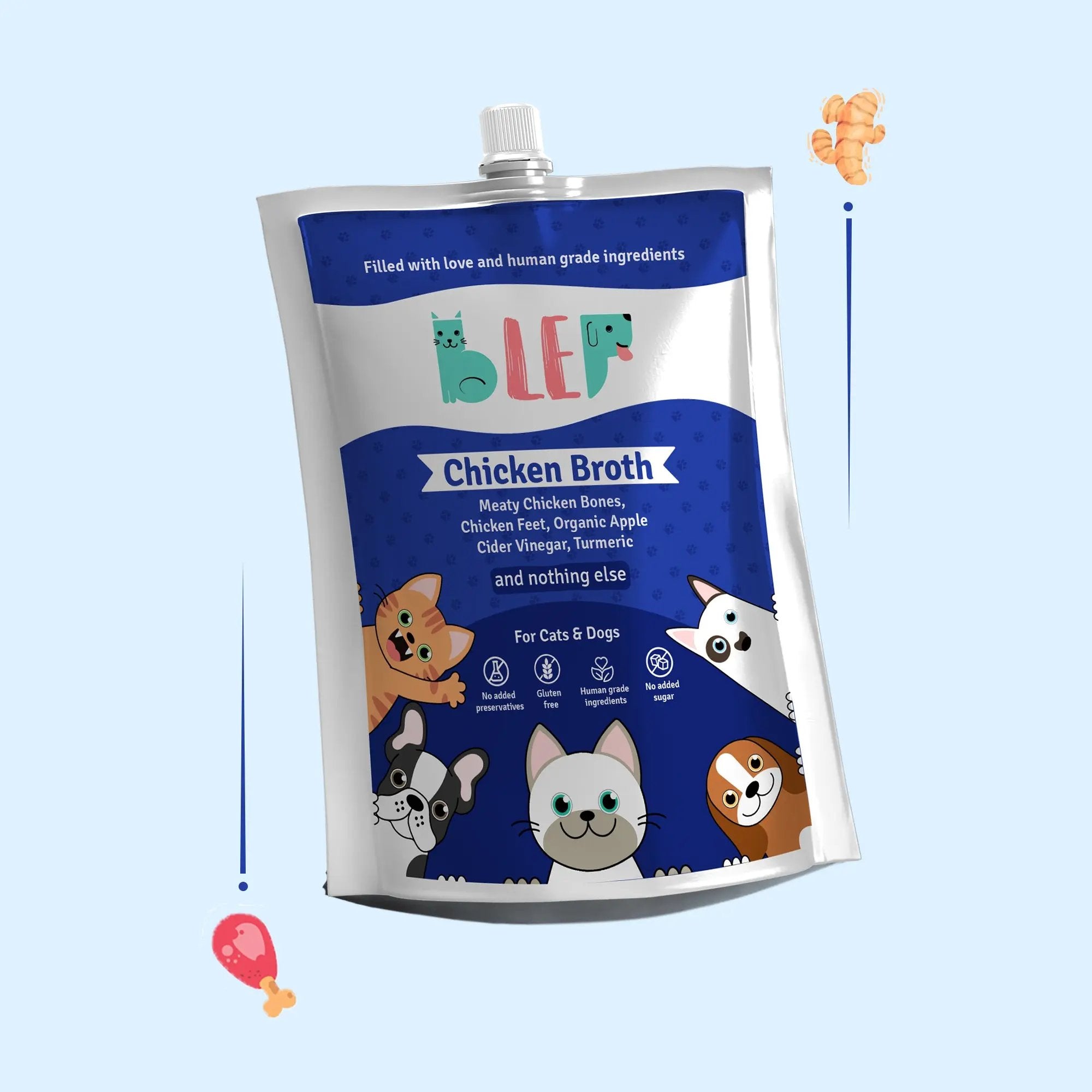 Chicken Broth for Cats – Nutritious 100 ml Pack