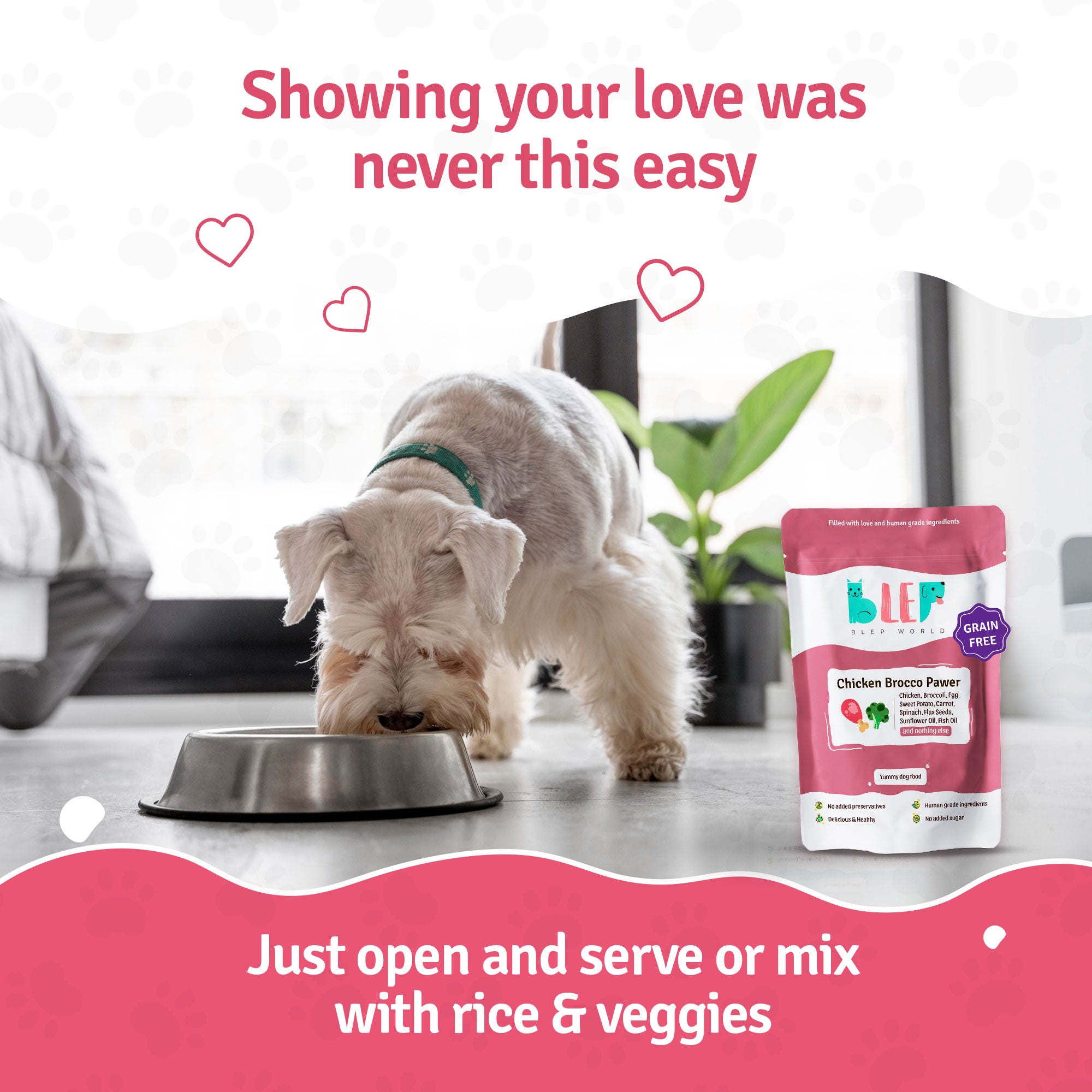 Monthly Pack of Chicken Broccoli Fresh Dog Food