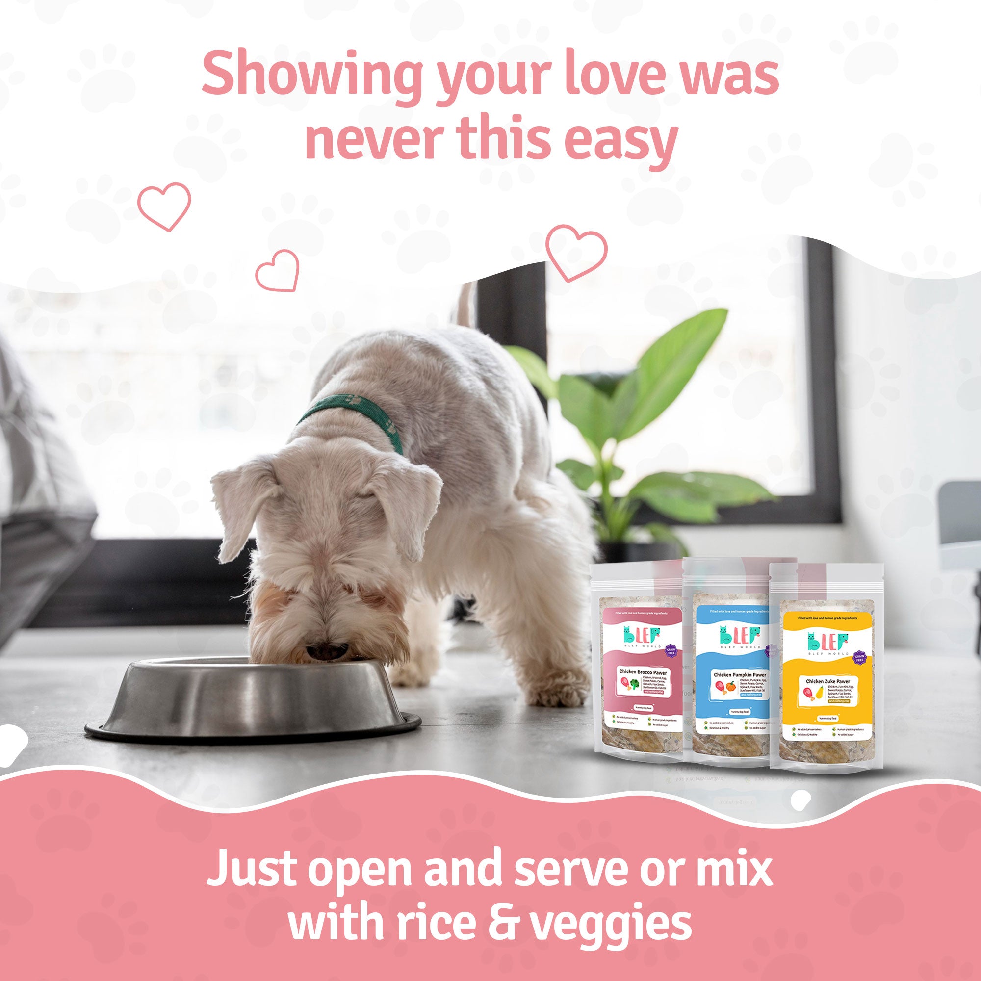 show You love and keep your dog healthy with Natural dog food Trail Pack from Blep World