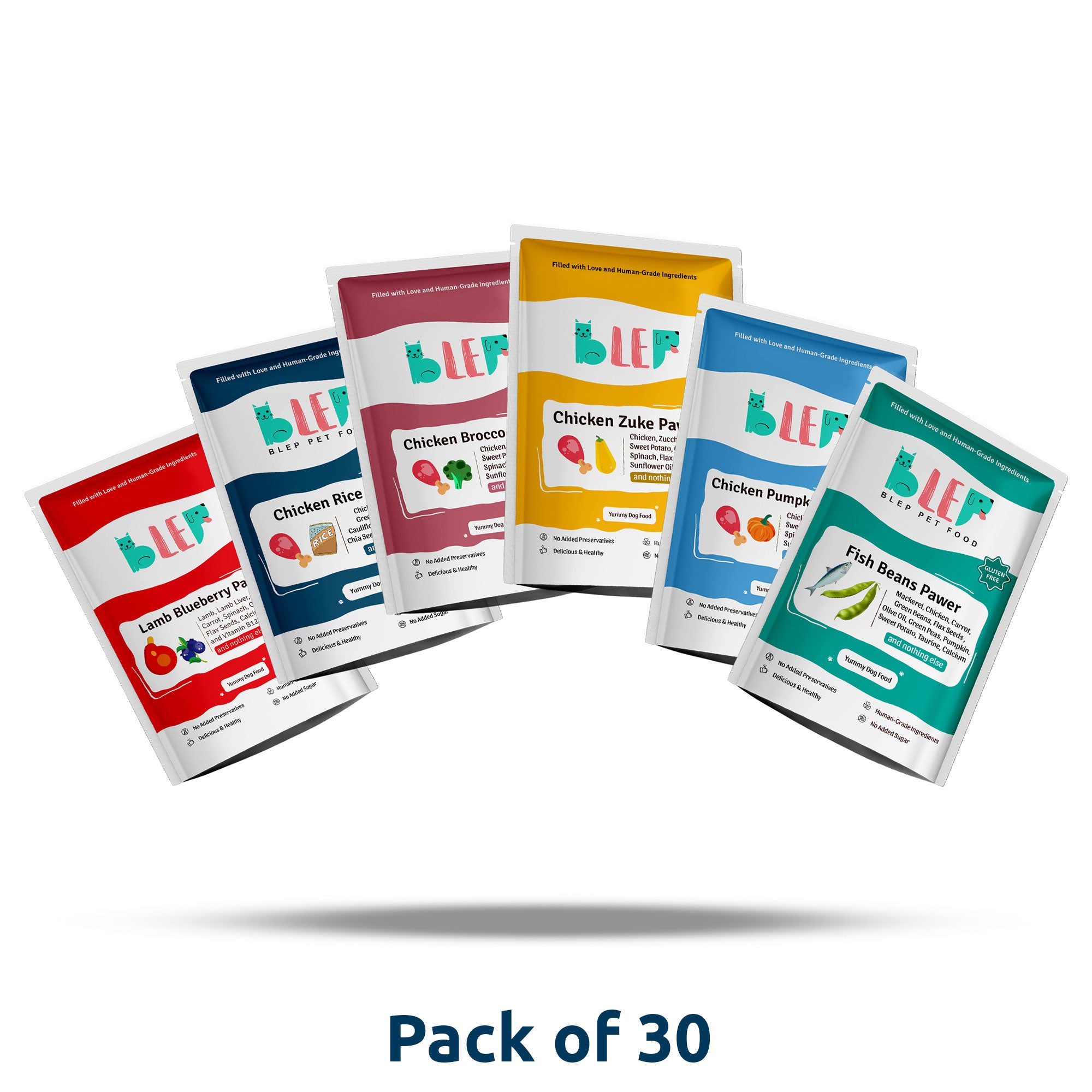 Monthly Pack of All Non-Veg Recipes of Fresh Dog Food (Chicken, Lamb & Fish) - 30