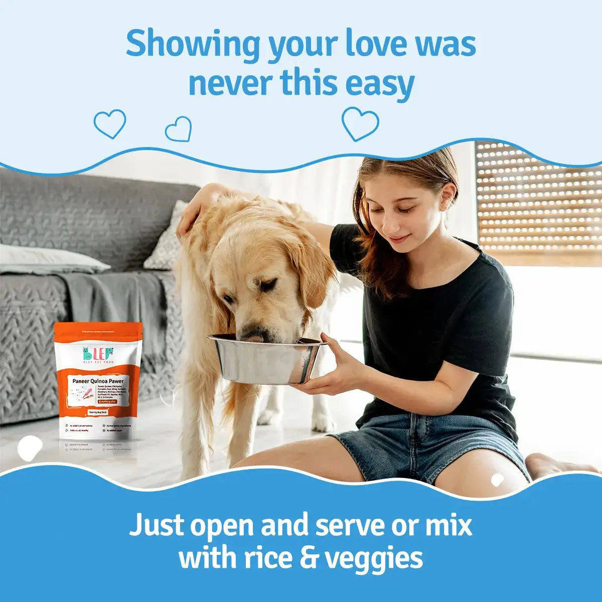 Monthly Pack of Paneer Quinoa Fresh Dog Food BlepWorld