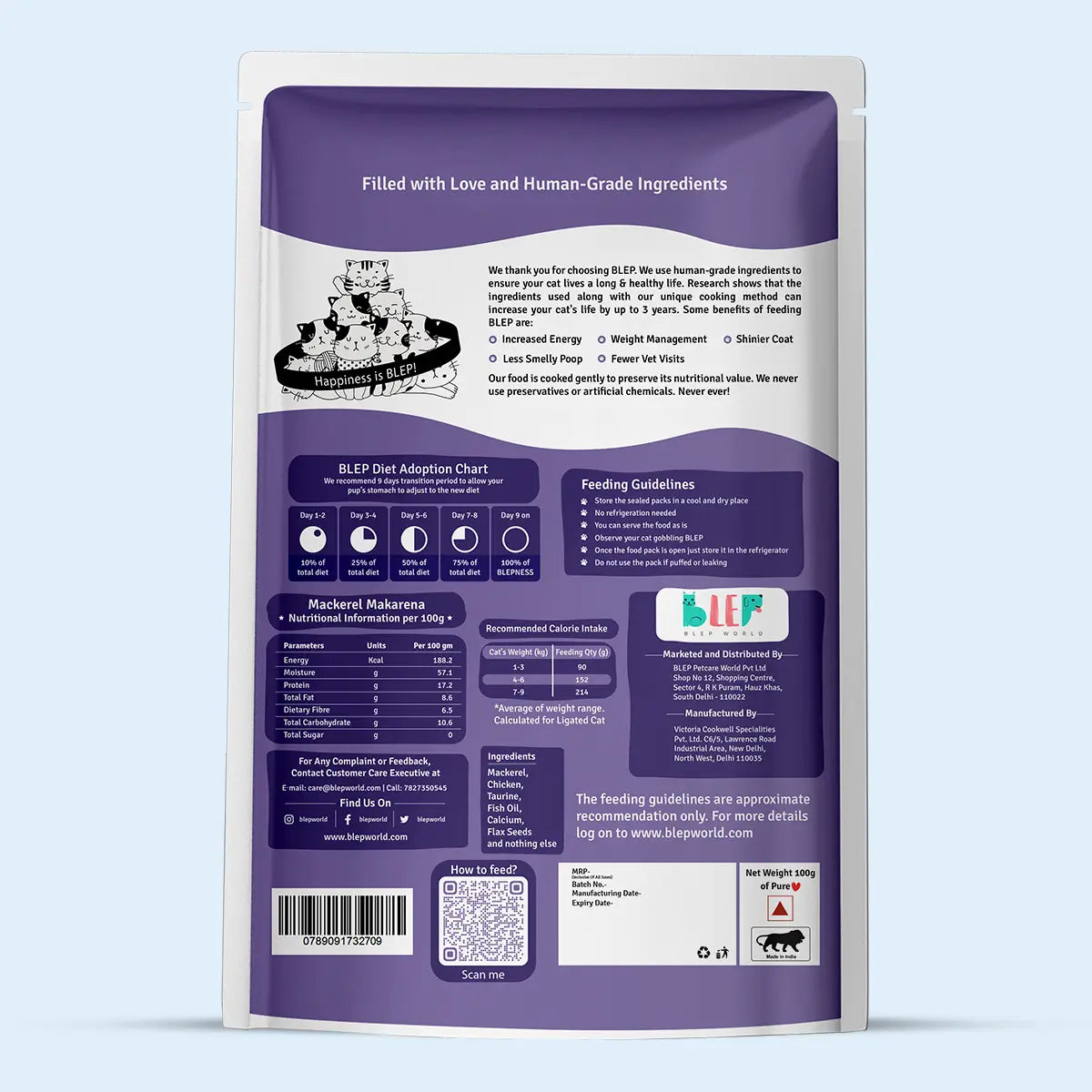 Monthly Pack of Tuna, Mackerel & Sardine Fresh Cat Food