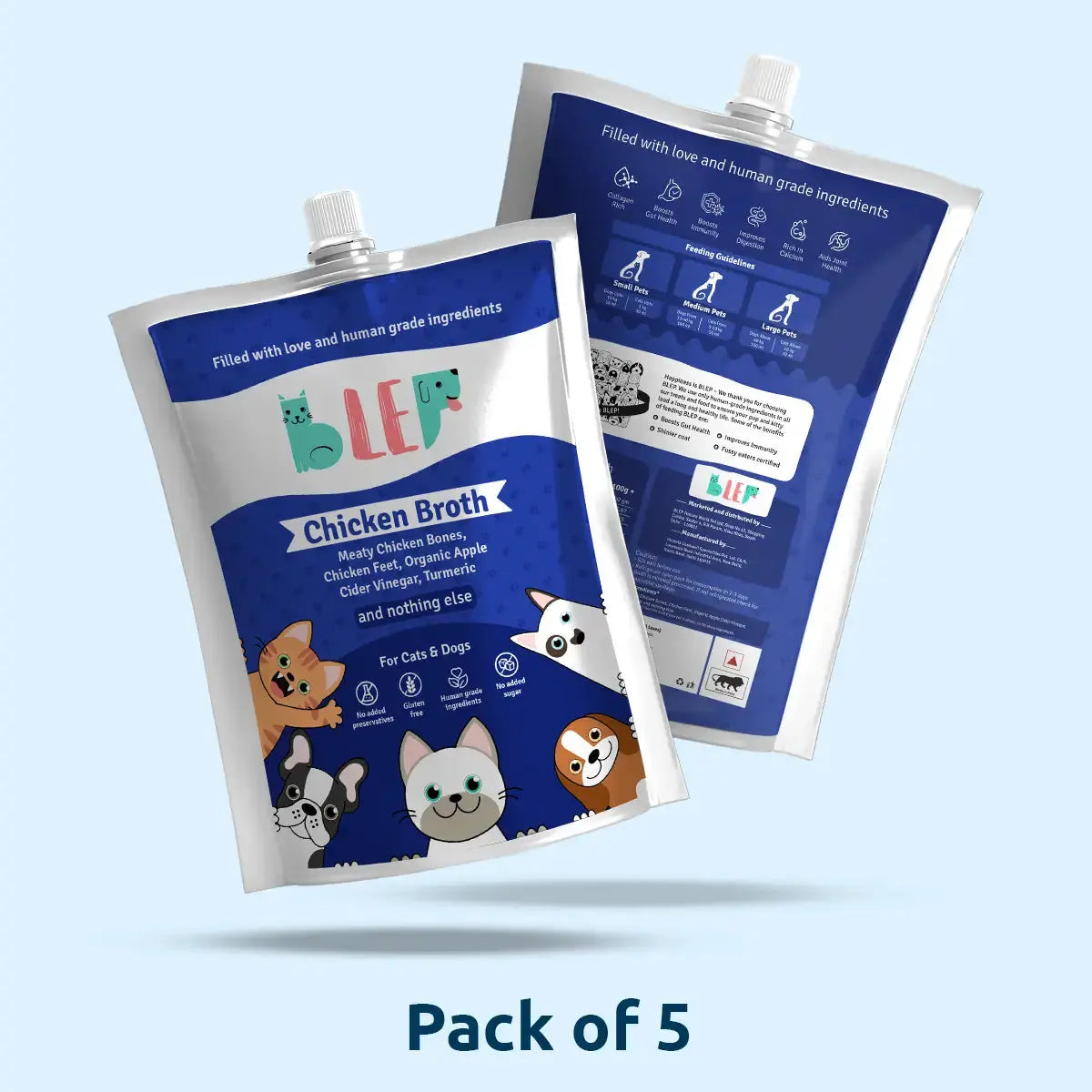 Chicken Broth for Cats & Dogs - 100 ml BlepWorld