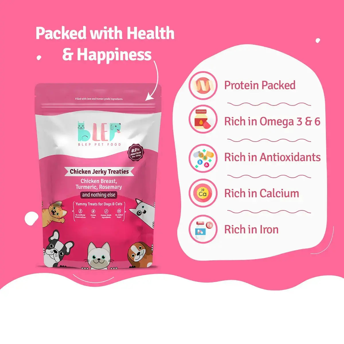 Chicken Jerky Treats for Cats - 70g BlepWorld