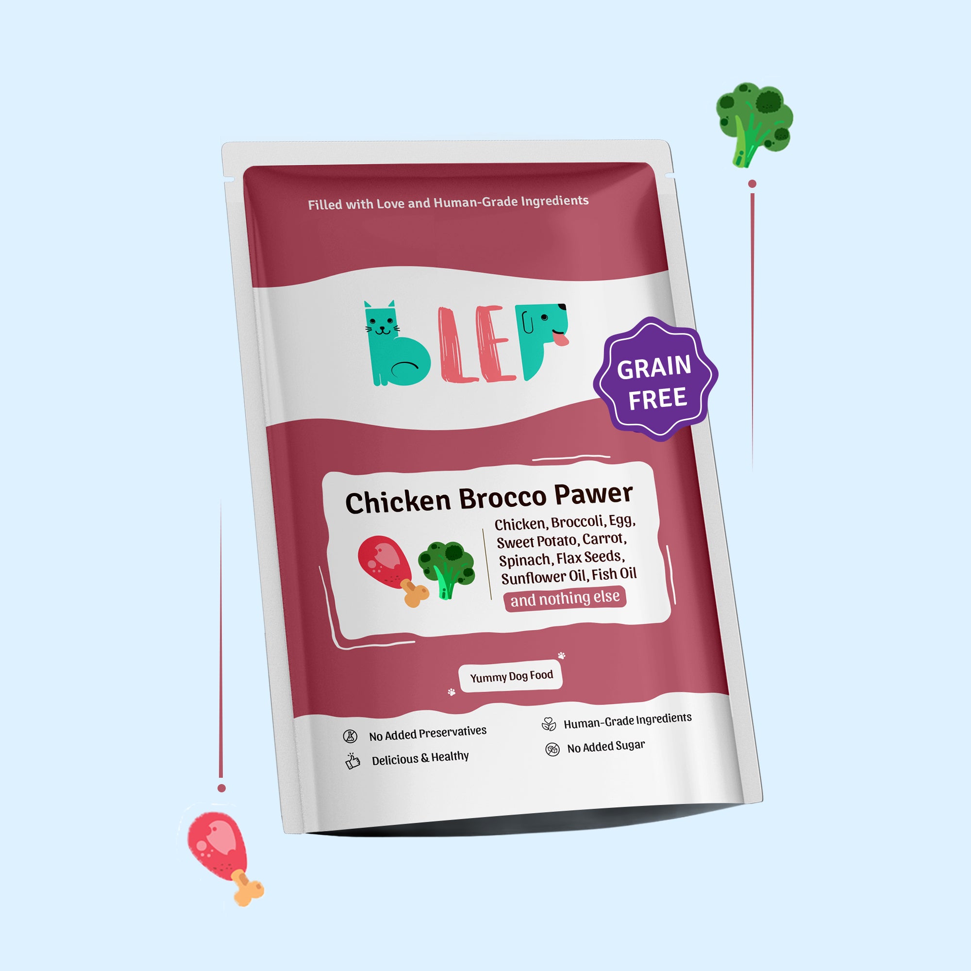 Monthly Pack of Chicken Broccoli Fresh Dog Food