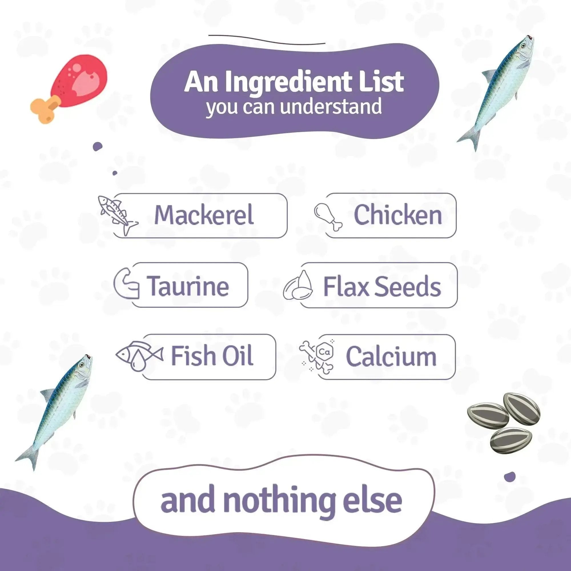 Monthly Pack of Mackerel Makarena Fresh Cat Food - 21 Packs of 100g BlepWorld