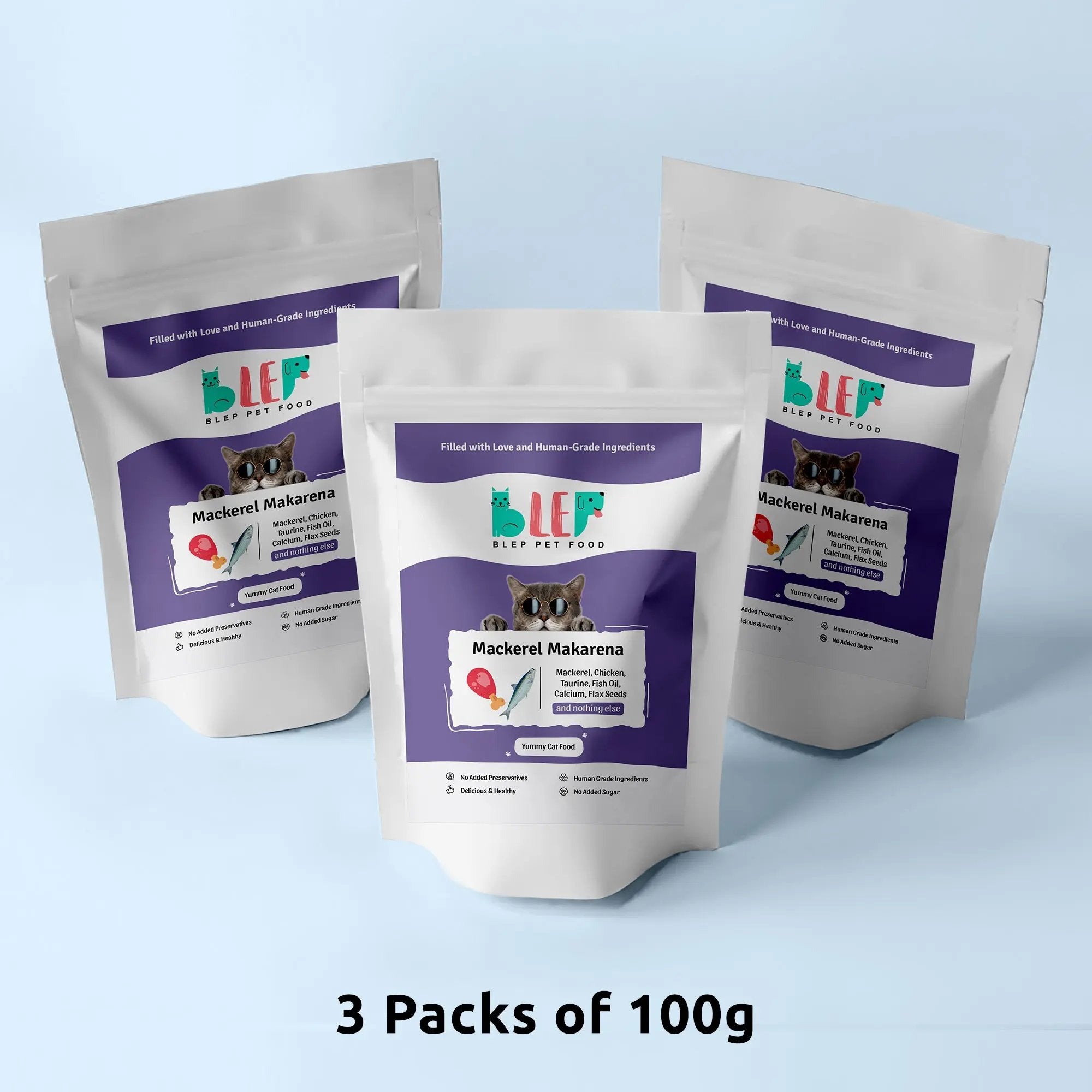 Mackerel Makerena Cat Food Trial Pack BlepWorld