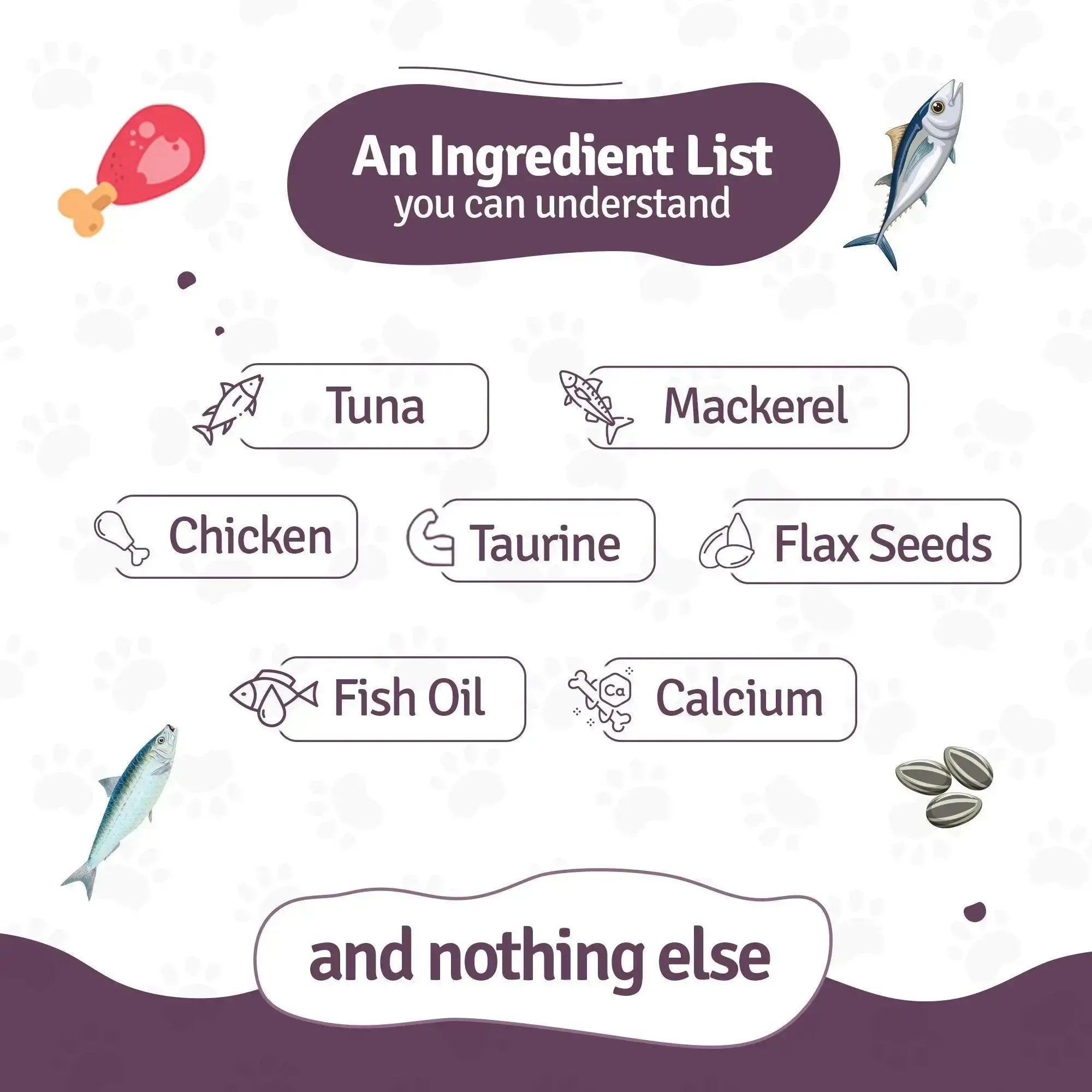 Ingredient List of Tuna Fresh Cat Food