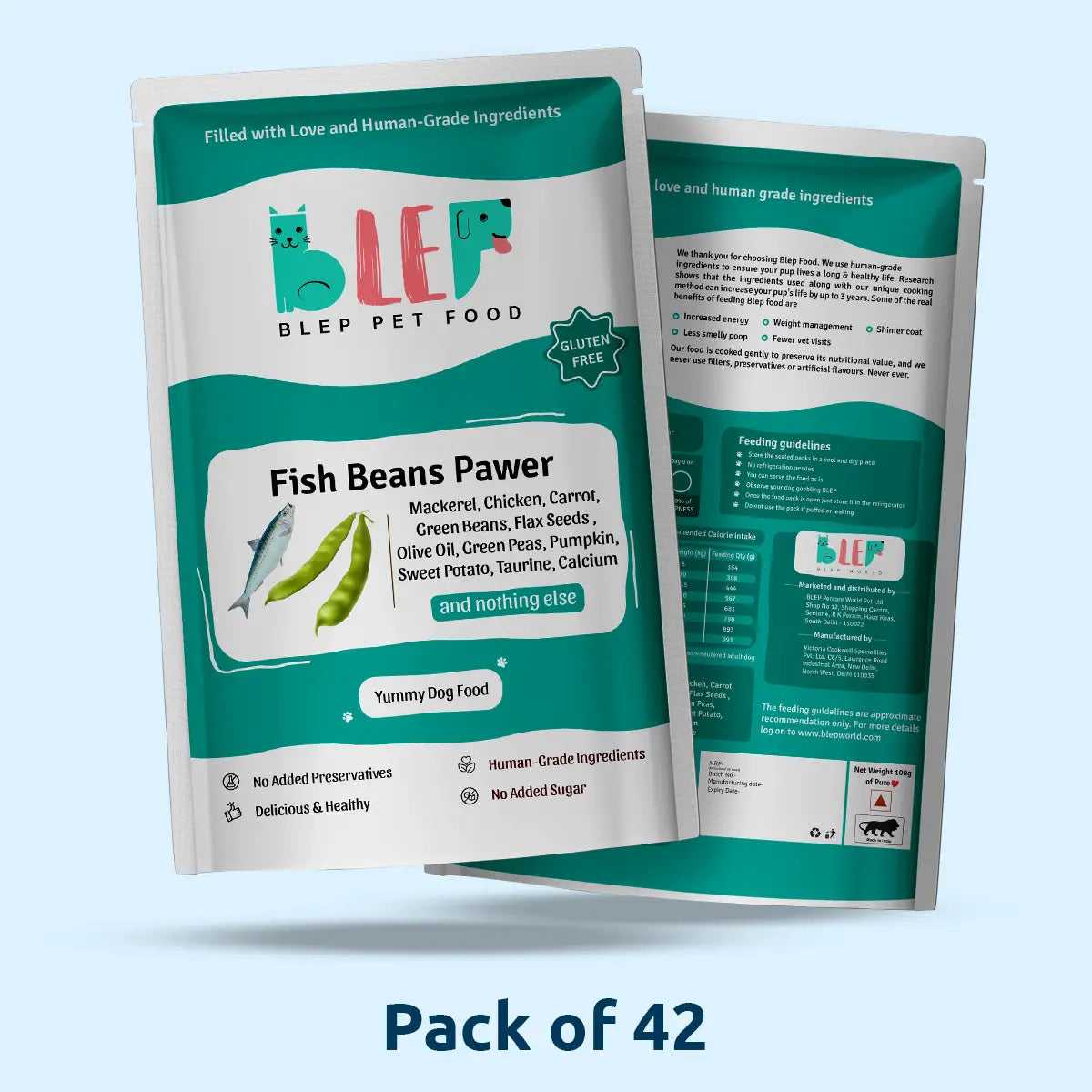 Monthly Pack of Fish Beans Fresh Dog Food