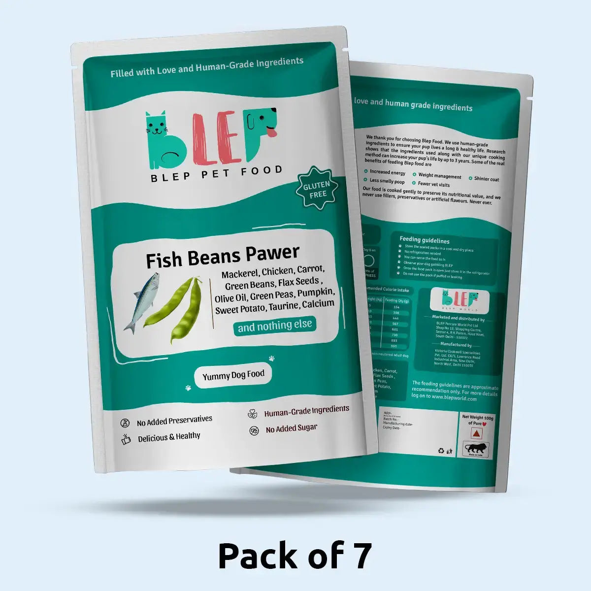 Fish Beans Fresh Dog Food - Zero Preservatives BlepWorld