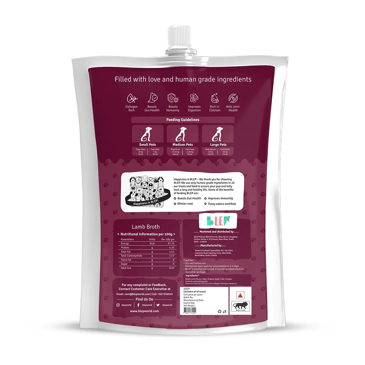 BLEP All-In-One Dog Food Trial Pack - Food, Broth & Treat