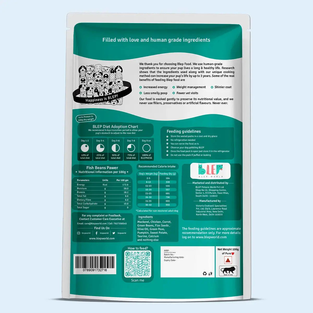 All Recipes Dog Food Trial Pack (Chicken, Lamb, Fish & Paneer) BlepWorld