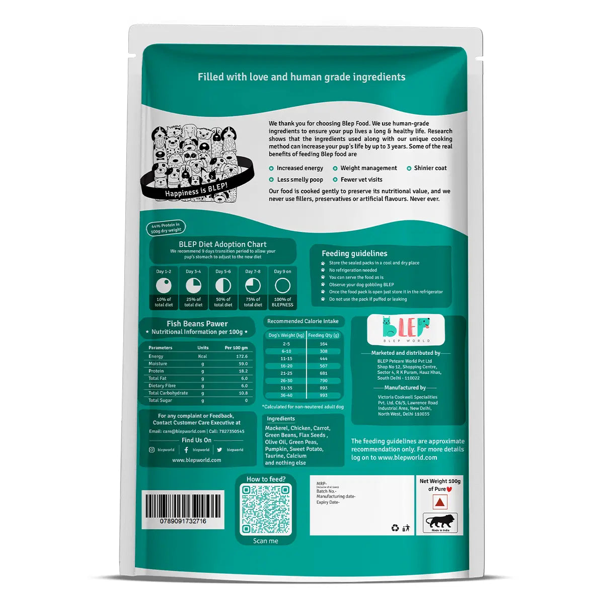 All Recipes Dog Food Trial Pack (Chicken, Lamb, Fish, Paneer)