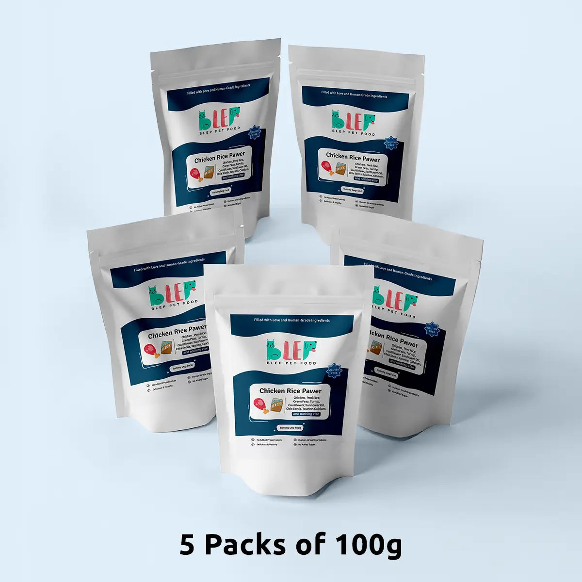 Chicken Rice Dog Food Trial Pack BlepWorld