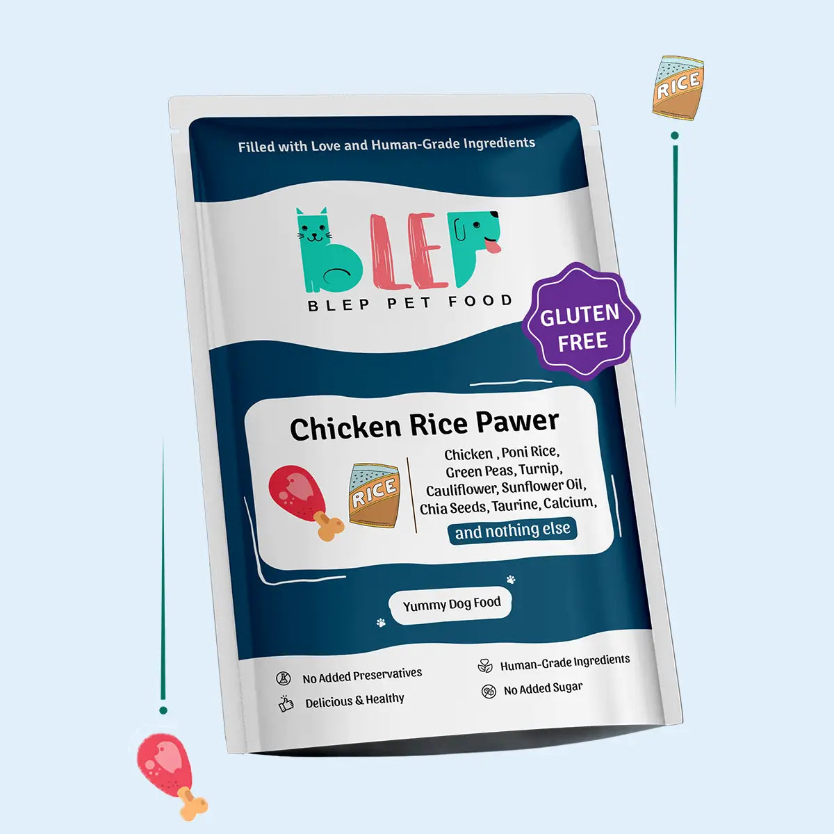 Chicken Rice Fresh Dog Food - Zero Preservatives BlepWorld