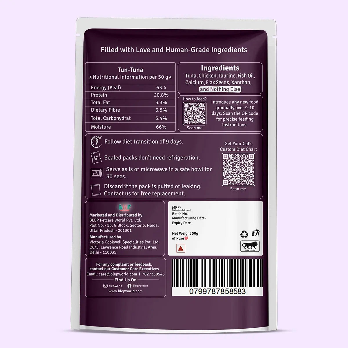 All Recipes Cat Food Trial Pack - Zero Preservatives