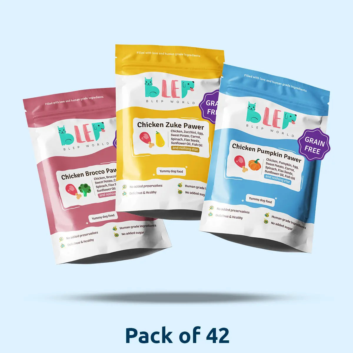 Monthly Pack of Chicken Pumpkin, Zucchini & Broccoli Fresh Dog Food