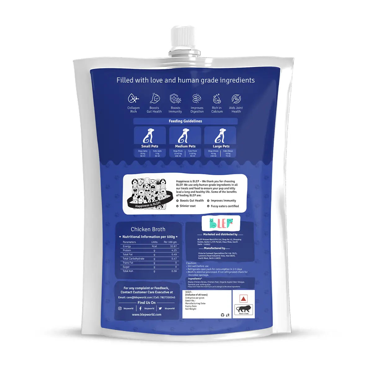 Chicken Broth for Cats & Dogs - 100 ml