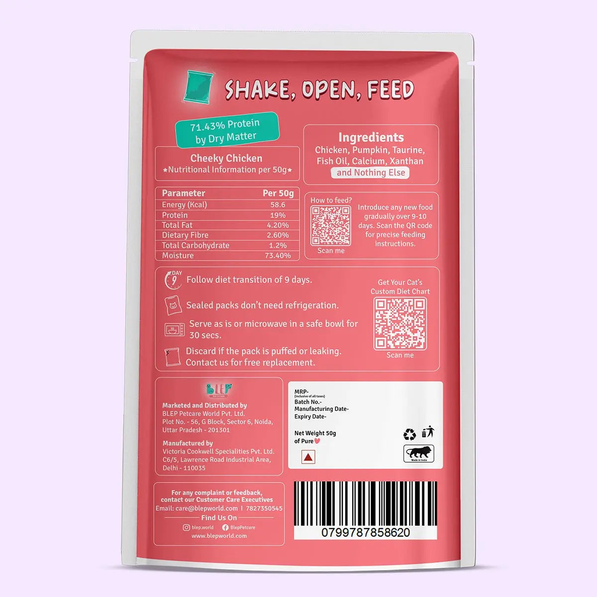 All Recipes Cat Food Trial Pack - Zero Preservatives