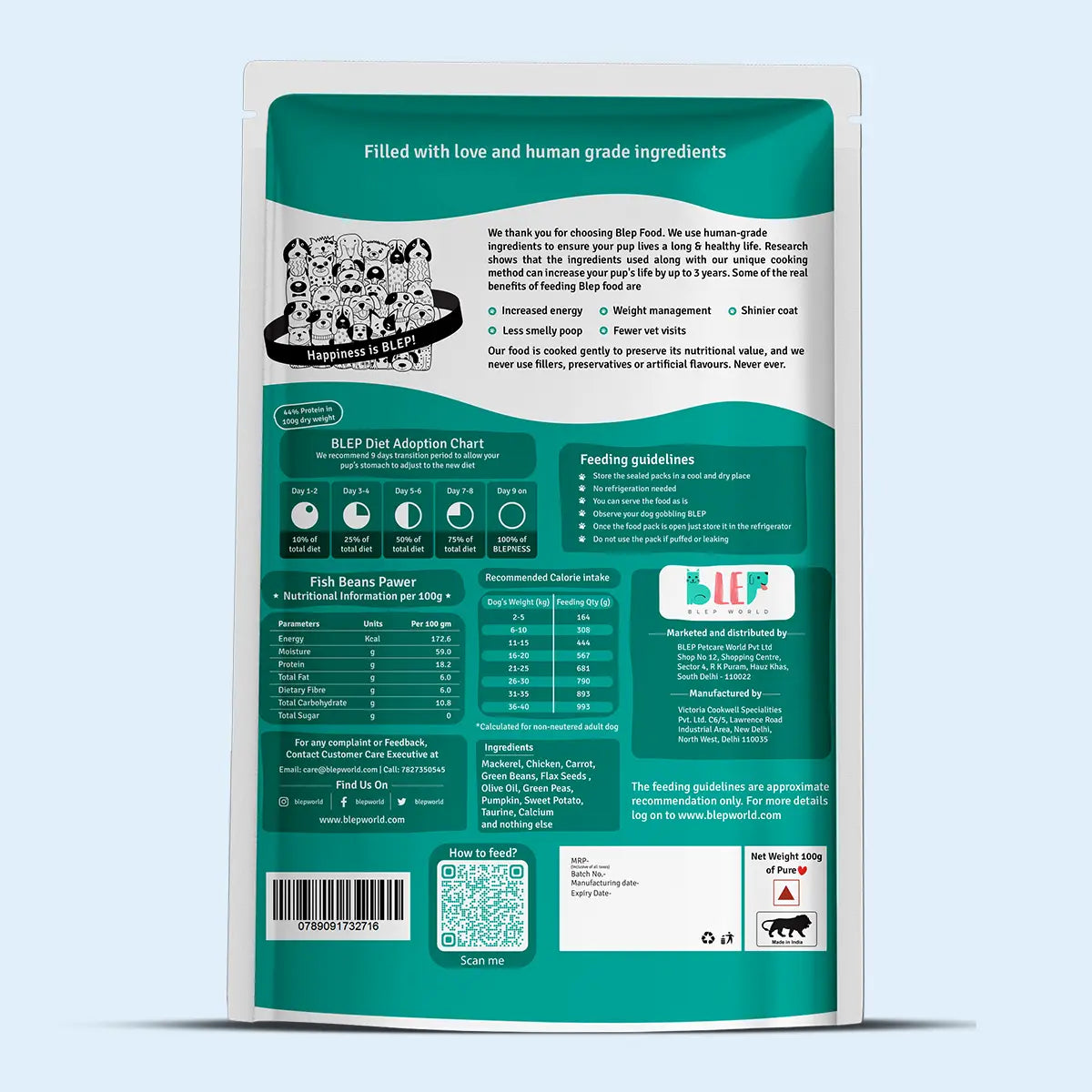 Fish Beans Dog Food Trial Pack BlepWorld