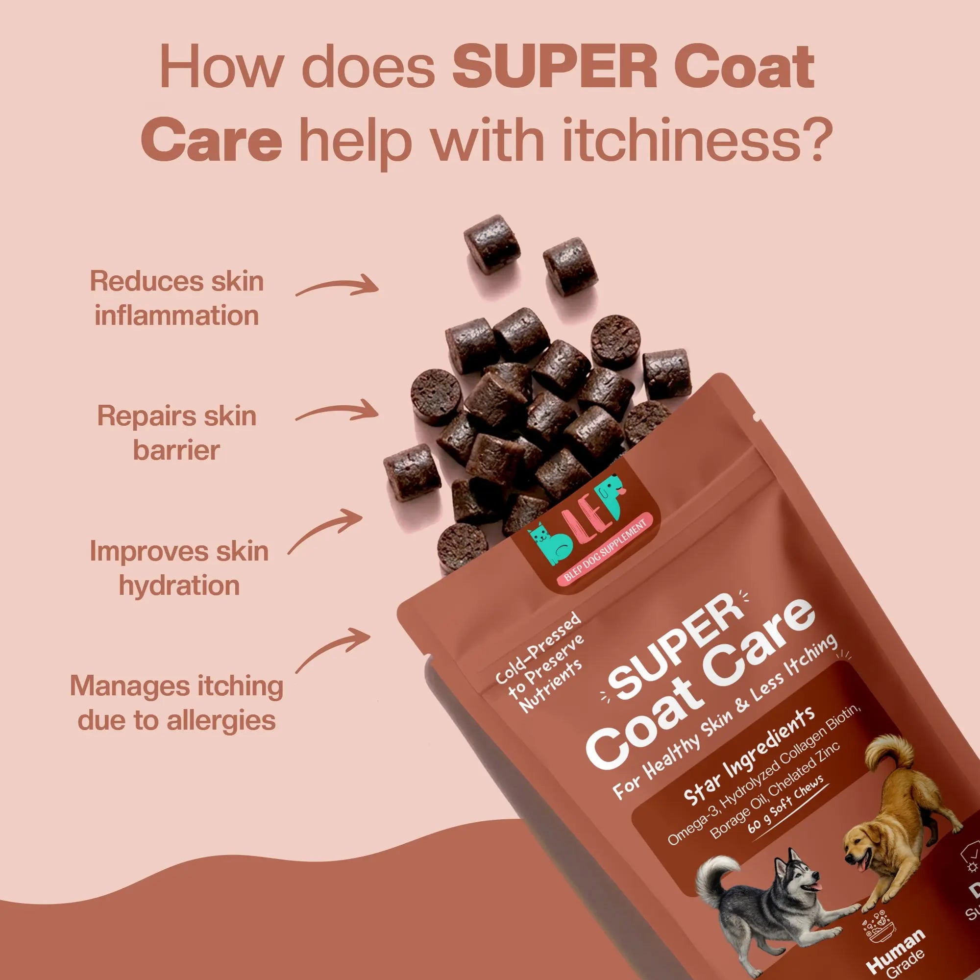 SUPER Coat Care | Daily Supplements for Dogs