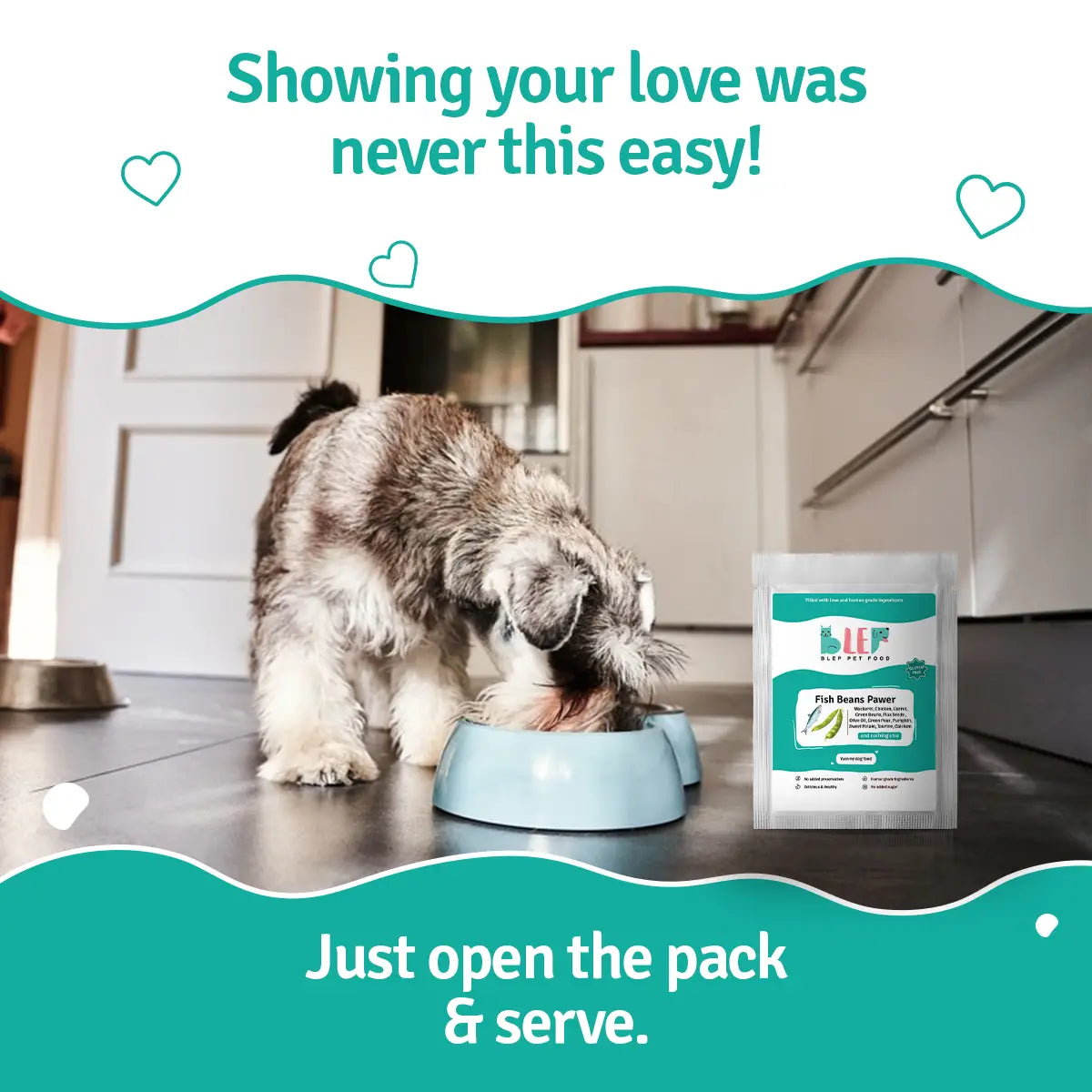 Fish Beans Fresh Dog Food - Zero Preservatives