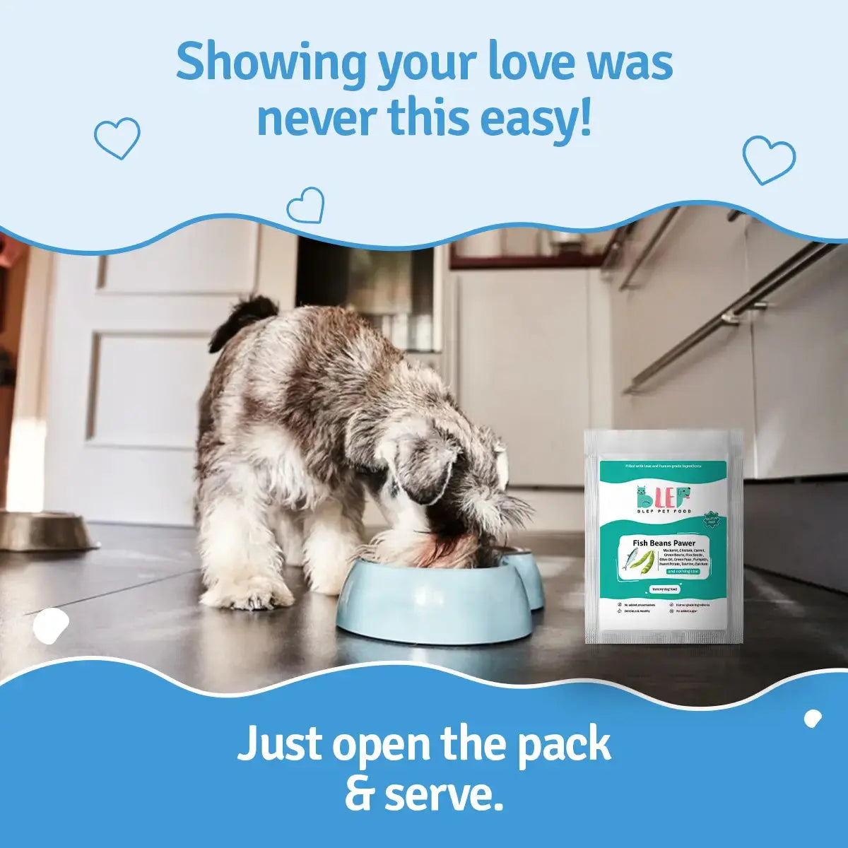 Monthly Pack of Fish Beans Fresh Dog Food BlepWorld