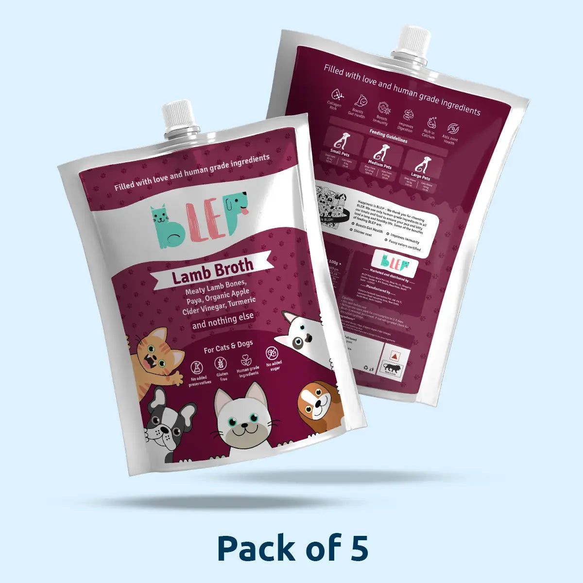 Lamb Broth for Cats & Dogs - 100 ml