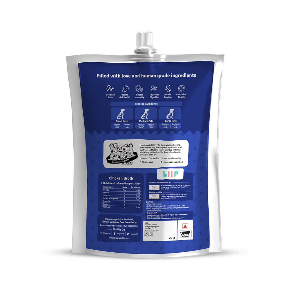 Buy Chicken Broth for Cats & Dogs in India BLEP World