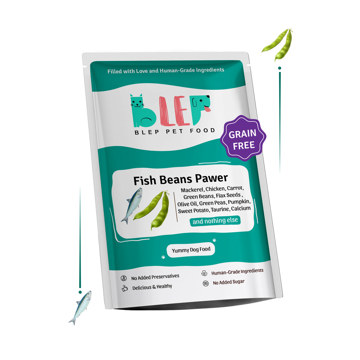 Fish Beans Fresh Dog Food - Zero Preservatives