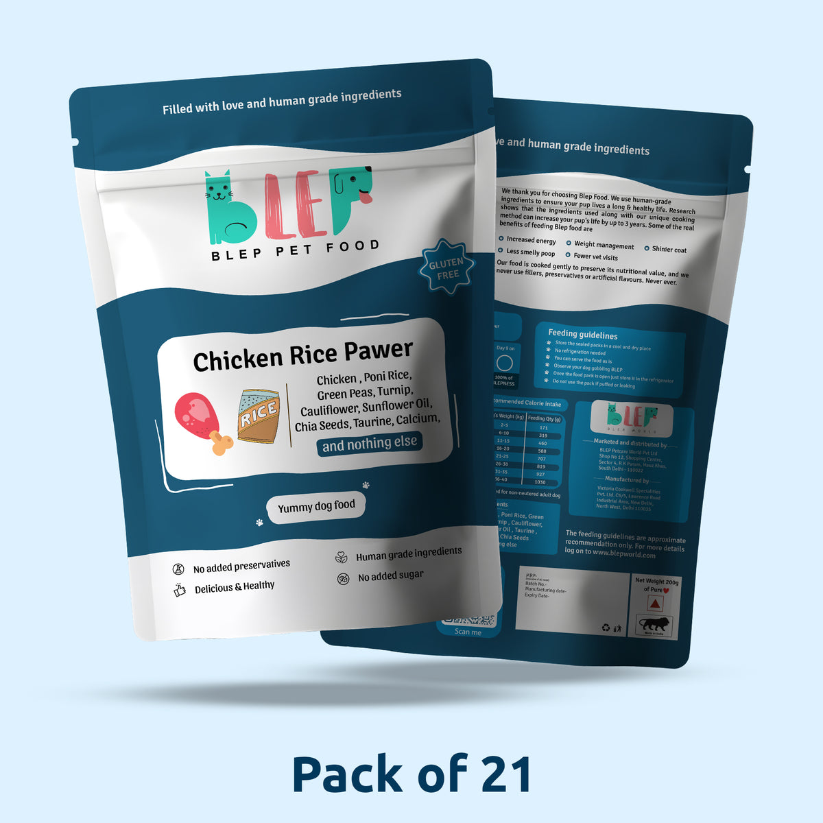 Monthly Pack of Chicken Rice Fresh Dog Food