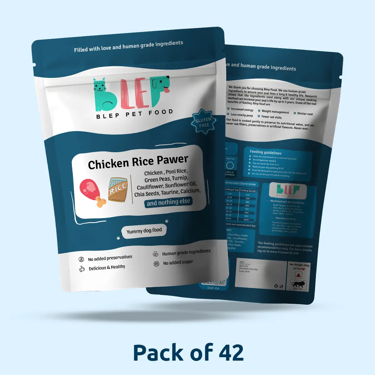 Monthly Pack of Chicken Rice Fresh Dog Food
