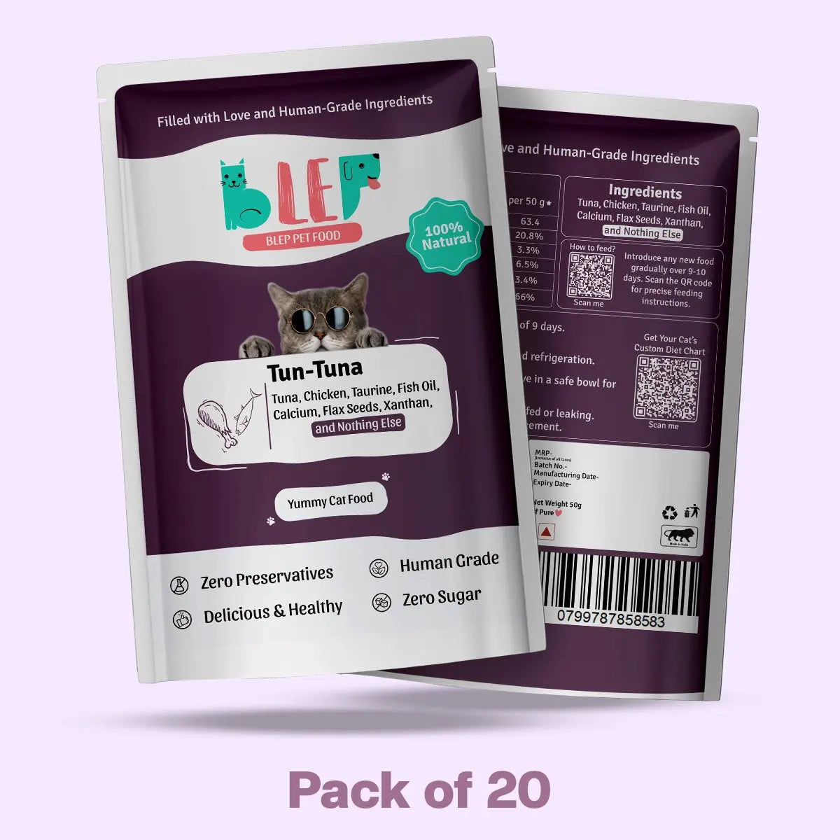 Monthly Pack of Tun-Tuna Fresh Cat Food