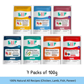 All Recipes Dog Food Trial Pack (Chicken, Lamb, Fish, Paneer)